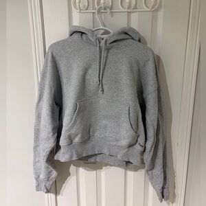 Aritzia TNA Sweatfleece Gray Boyfriend Fit Hoodie